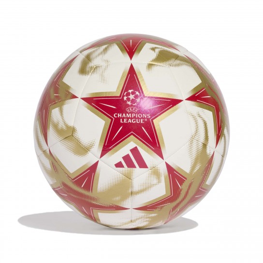 Bola Adidas UCL Club - Cru/Vermelho/Dourado